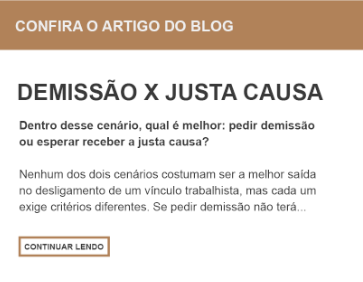 demissao justa causa